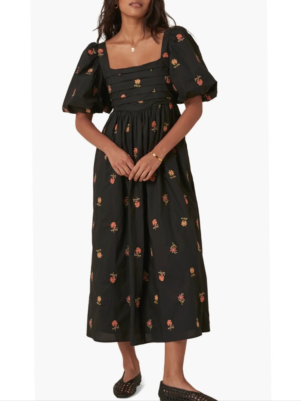 Nobody's Child Tessie Floral Embroidery Dress